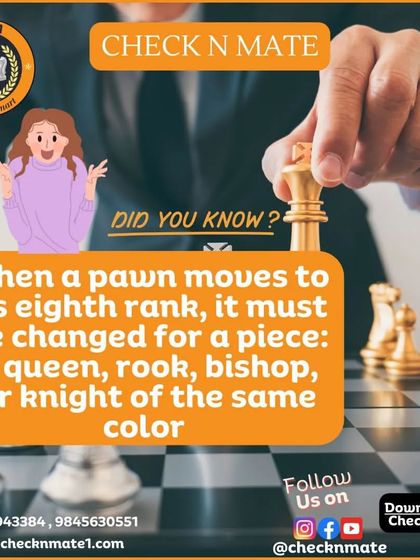 Did you know about pawn promotion? When a pawn reaches the other side of the board, it can become a much more powerful piece.