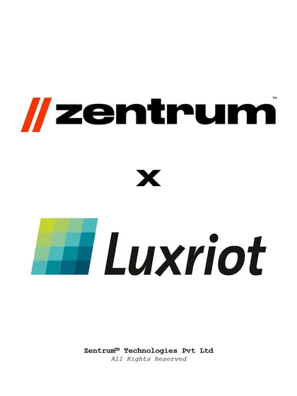 We partner with leading technology providers to deliver the best solutions. This graphic announces our partnership with Luxriot, a global leader in video management software, allowing us to offer advanced AI-powered surveillance platforms.