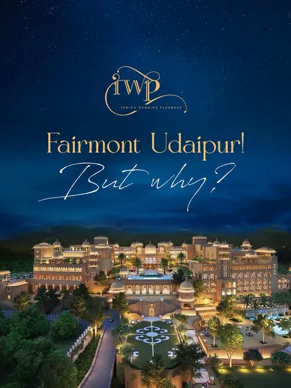 Why Fairmont Udaipur? This graphic explains the key features that make it a top luxury wedding destination, from its royal architecture to its extensive facilities.
