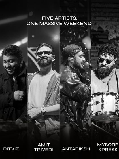 Showcasing the massive weekend lineup for Saarang '25, featuring Ritviz, Amit Trivedi, and more, all curated by my team.