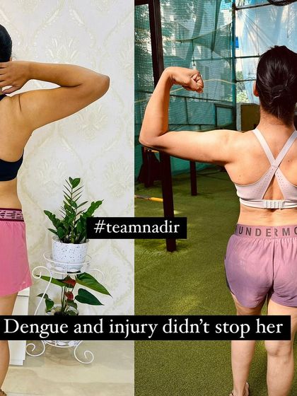 Dengue and injury did not stop this client, a nutritionist herself. She understood the need for accountability and expert guidance to push through setbacks and achieve her goals.