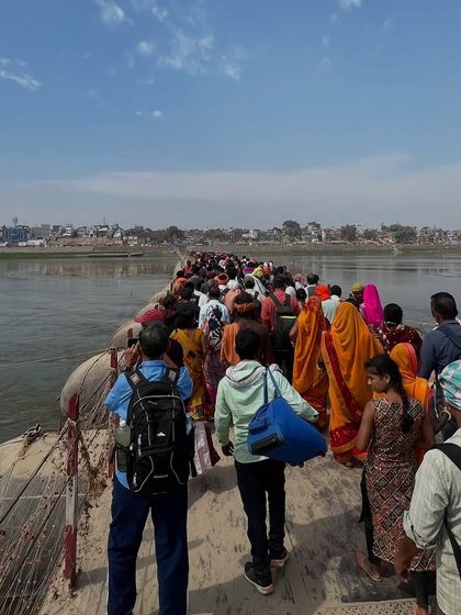 The sea of humanity at the Mahakumbamela. Being a part of this ancient tradition is a reminder of the deep spiritual roots of our land and the eternal nature of our dharma.