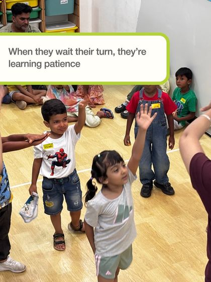 When they wait their turn, they're learning patience. In our group settings, children naturally learn important social rules like taking turns and respecting others.