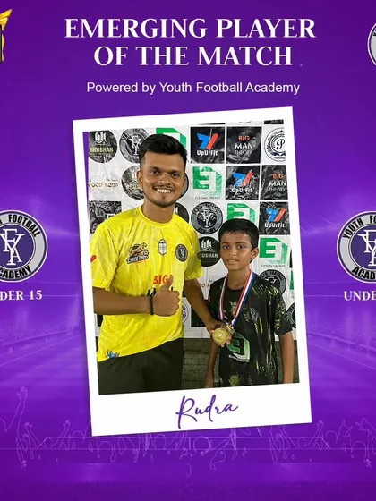 Rudra, another U-15 Emerging Player.