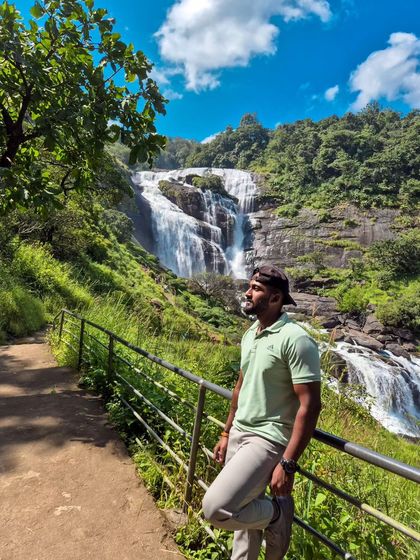 Another shot capturing the scale and beauty of Mallalli Falls.