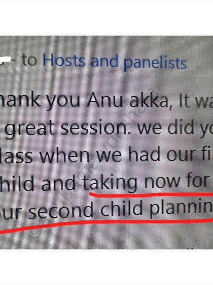 It's wonderful to see students returning for their second child's planning. It shows the lasting impact and trust built from the first journey.