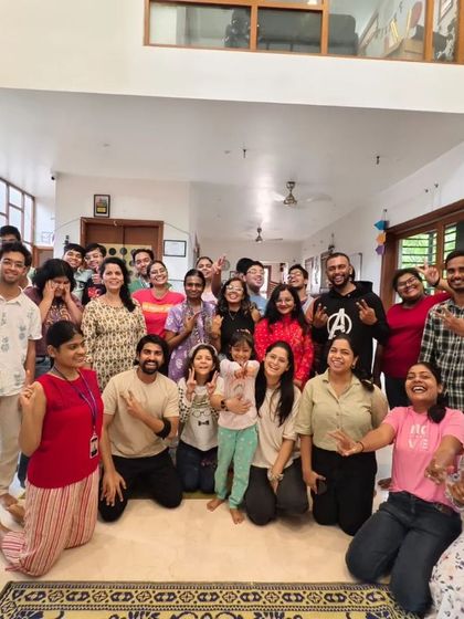 A happy group photo from one of our weekend volunteer activities. The smiles on their faces show the joy of giving back and being part of a community.