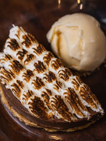 Have you tried the new dessert at my events? This Hazelnut Chocolate with torched meringue is a must-try from my new menu.