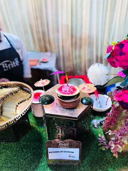 The Watermelon Ice Cream station, a refreshing and visually stunning addition to any dessert spread.