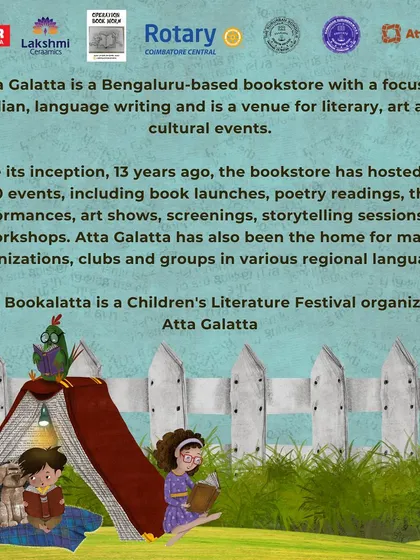 A note about Atta Galatta's journey. For over 13 years, we have been a venue for literary, art, and cultural events, hosting over 10,000 of them.