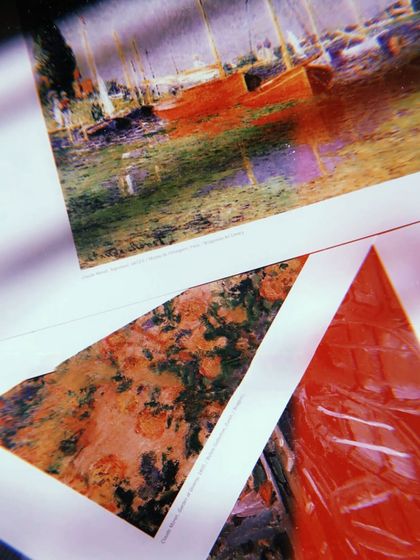 A few prints from MoMA that I've collected over the years. Impressionist art, with its focus on light and color, often serves as a reference and inspiration for my mood boards and creative direction.