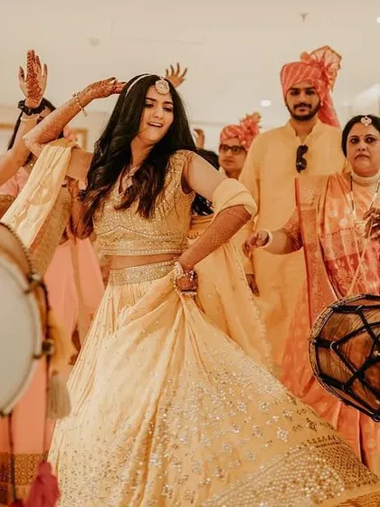 Let the music play! A wedding is a celebration, and we are right there in the middle of the energy, capturing the vibrant dances and dhol beats that make an Indian wedding so full of life.