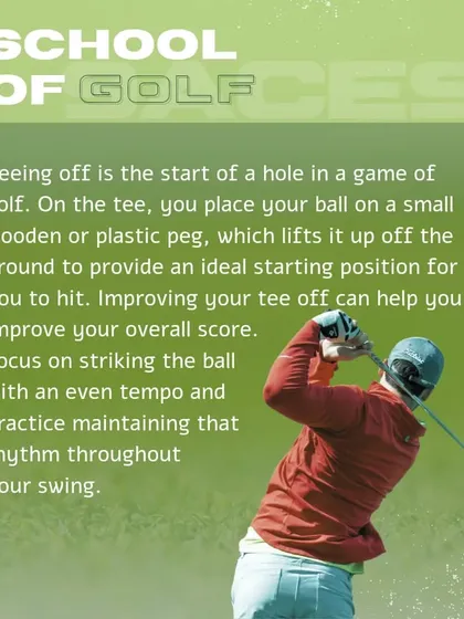 Teeing off sets the tone for the entire hole. We share tips on maintaining an even tempo and rhythm to improve your overall score right from the start.