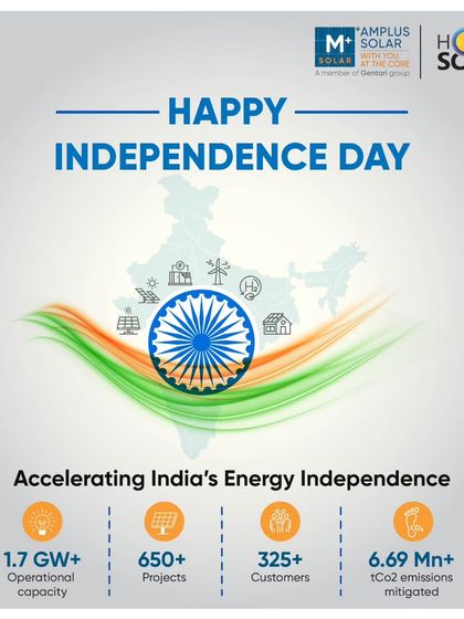 On Independence Day, we reaffirm our pledge to accelerate India's energy independence. With over 1.7 GW of operational capacity, we are proud to contribute to building a self-reliant and sustainable nation.