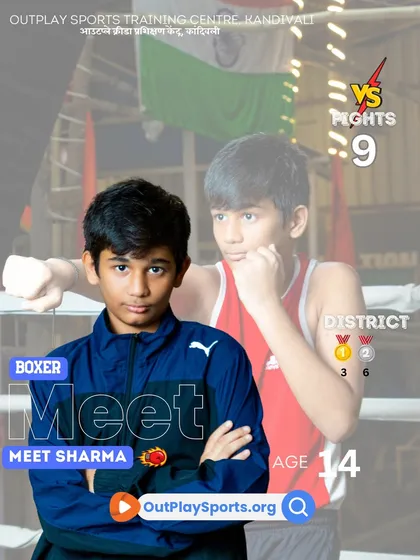 Meet Sharma, a 14-year-old with 3 district golds. He is showing incredible promise and the true spirit of a fighter.