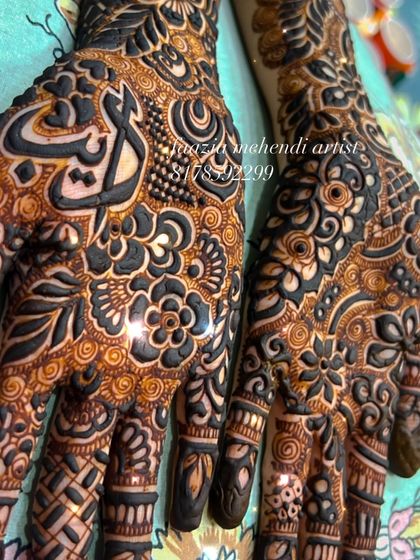 Sayyed Faazia - Mehendi Classes Personalized Mehendi: Names & Initials photo 5