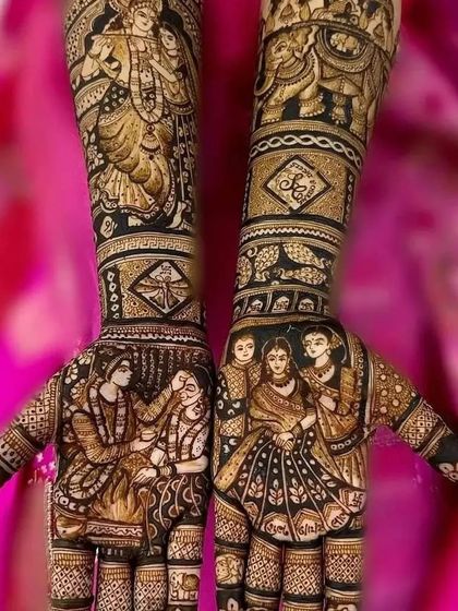 Bunty Rajasthani Mehandi - Bridal Mehendi Personalised Story & Portrait Mehendi photo 31