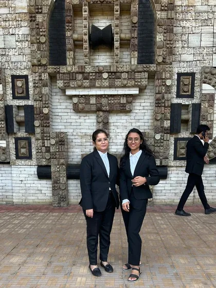 A case day is a win day. With my associate after a successful hearing at the High Court.