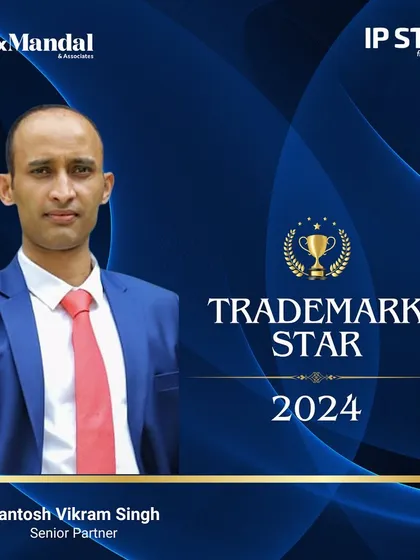 For the second consecutive year, our Senior Partner Santosh Vikram Singh has been ranked as a Trademark Star by IP Stars, highlighting his consistent excellence in the field.