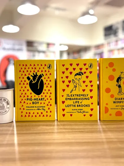 These gorgeous cloth-bound Puffin editions of 'Pig-Heart Boy', 'Lottie Brooks', and 'Diary of a Wimpy Kid' are perfect for readers aged 8-12.