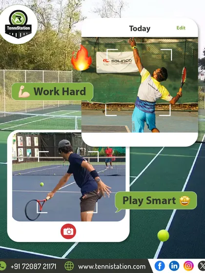 We believe in working hard and playing smart. This graphic captures our philosophy of combining relentless grind on the court with intelligent strategy to shine in the game.
