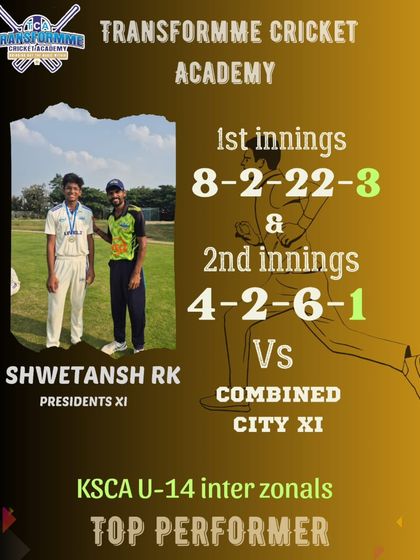 Transform Cricket Academy - Advanced Competitive Cricket Training Pathway to the Pros: KSCA League & Beyond photo 8