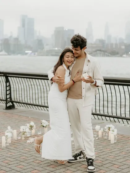 And after the "YES!", comes the happy, messy, beautiful aftermath. That first hug as an engaged couple, with the ring box still in hand. These are the candid, in-between moments filled with laughter and relief that you'll cherish forever.