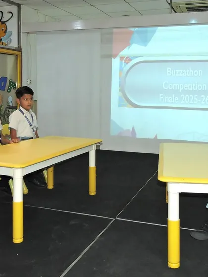 The finale of our Buzzathon competition sees students engaging in a friendly contest. We celebrate the love of words and encourage healthy competition to motivate our young learners.