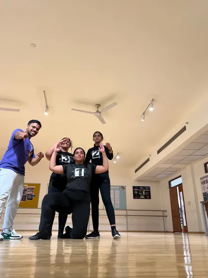 A power pose with me and some of our adult batch students on exam day. It is never too late to pursue your passion for dance and get certified for your skills.