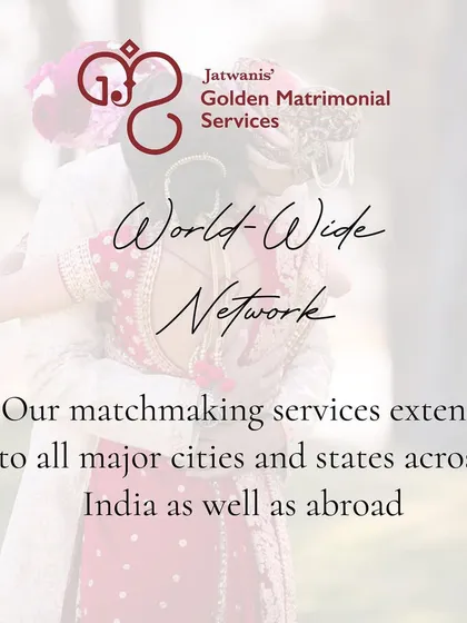 My matchmaking services extend to all major cities and states across India, as well as abroad. I have a worldwide network to help you find your match, wherever they may be.