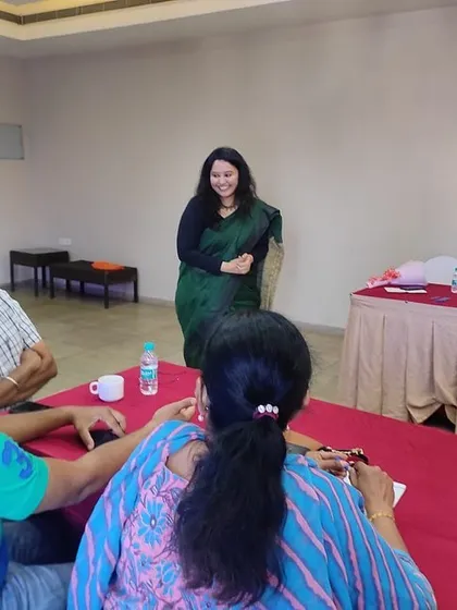 An interactive session with a small group. This intimate setting allows for personalized feedback and ensures everyone feels comfortable asking questions and participating.