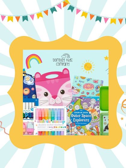 A sneak peek at a stationery and craft kit from one of our vendors. These curated boxes are filled with everything a child needs to get creative.