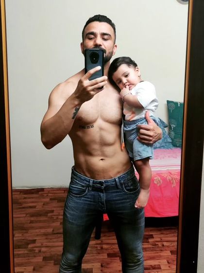 My rockstar. A moment with my son. Being a fit dad means having the energy and strength to keep up with him and be an active part of his life.