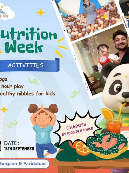 For Nutrition Week, we combined fun and health with yoga, playtime, and healthy nibbles for the kids.