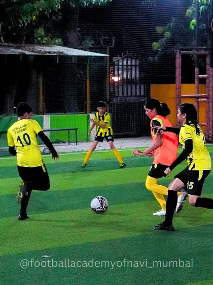 A mixed-gender training game in progress, highlighting our commitment to an inclusive and collaborative environment for all players.