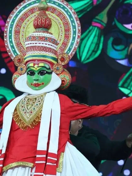 This is a glimpse of the vibrant and diverse puppets we create for large-scale stage productions. This Kathakali puppet, designed for the "Ardhavatrao 100 Not Out" show on Zee Marathi, showcases our ability to blend traditional Indian art forms with modern puppetry for television events.