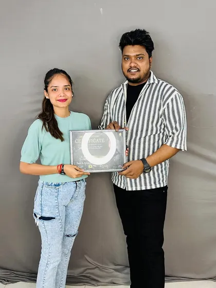 Congratulations to this wonderful student on completing her course.
