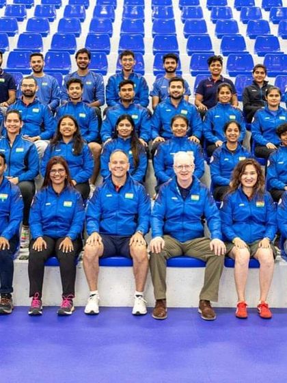 Preparing for the ultimate dream. Our shooter Divya T.S. with the Indian team during a visit to the Paris 2024 Olympics shooting venue to familiarize themselves with the facilities.