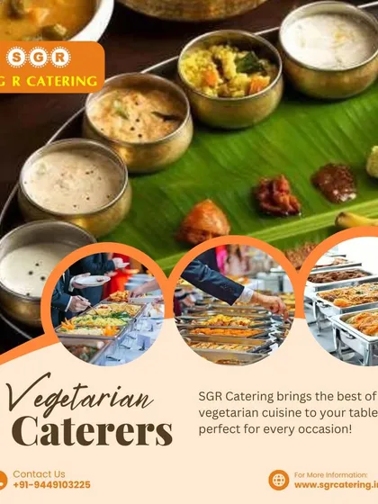 We bring the best of vegetarian cuisine to your table, perfect for every occasion. This collage shows our traditional thalis and modern buffet setups, highlighting our versatility.