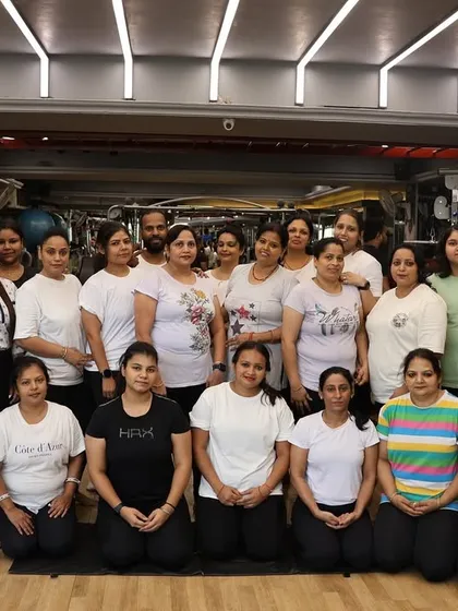 A group photo of our dedicated yoga practitioners after a fulfilling session on International Yoga Day.