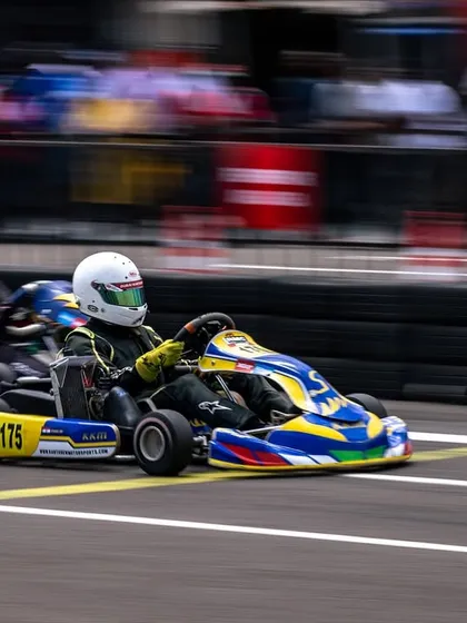 Close-quarters racing in the senior category. Our drivers are trained to handle the pressure of wheel-to-wheel battles with skill and composure.