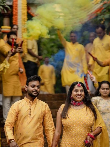 Journeys By Vivek - Wedding Cinematography Vibrant Haldi Celebrations photo 5