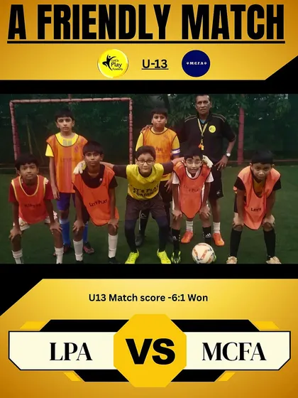 Train hard, play harder. I am incredibly proud of our U-13 football team for their fantastic 6-1 victory in a friendly match. This is what teamwork and dedication look like.