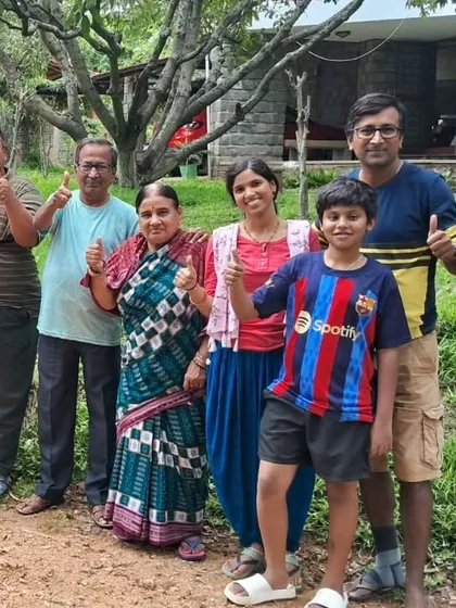 More happy faces. This family enjoyed their time with us, and their thumbs-up says it all. I work hard to ensure every guest has a wonderful and memorable experience.