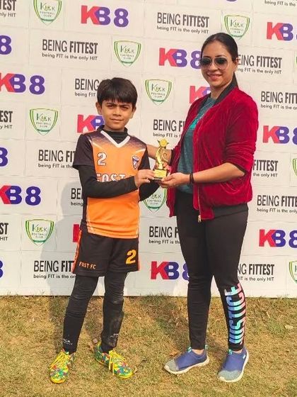 Another well deserved "Player of the Match" award being presented. We make sure to recognize individual brilliance.