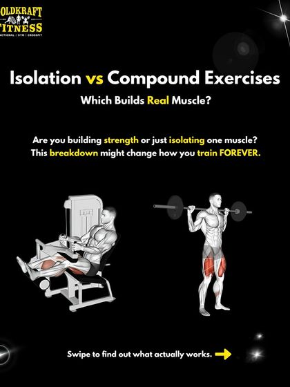 Are you training for strength or just isolating one muscle? This post breaks down the difference between compound exercises like squats and isolation exercises like hamstring curls.