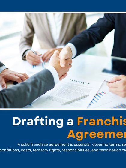 Drafting a solid franchise agreement is essential for a healthy franchisor-franchisee relationship. We ensure your agreement covers all critical terms, including renewal conditions, costs, territory rights, and termination clauses.