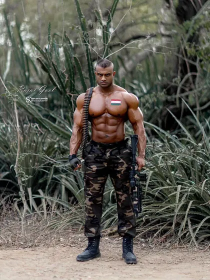 Happy Independence Day. A powerful image from my combat series photoshoot, representing strength and national pride.