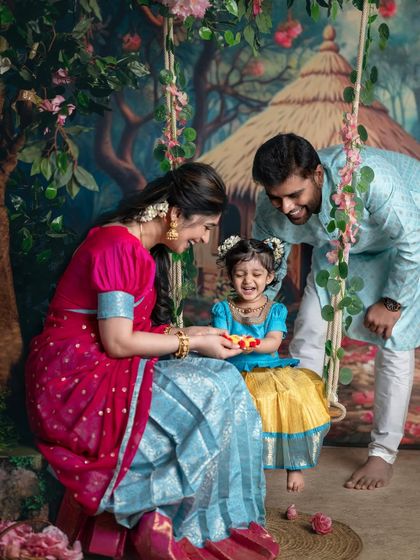 Another precious moment from the family shoot. The soft, natural makeup ensures that the focus remains on the beautiful emotions being captured.