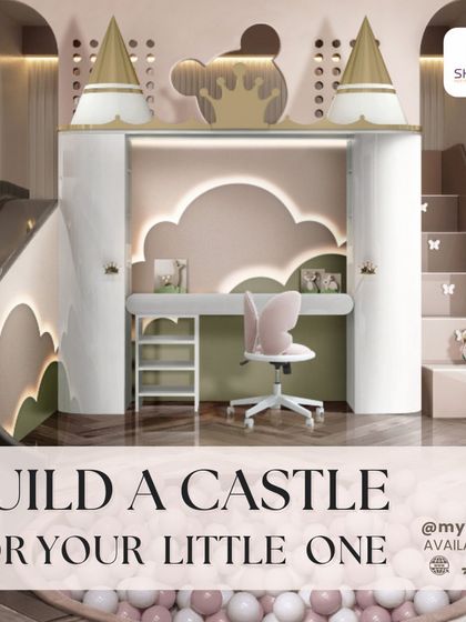 Why not build a castle for your little one? This whimsical room design shows how you can create a space that sparks imagination and joy from a young age.